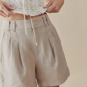 Free People Chelsea Linen Shorts